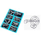 🔥Last Day Promotion 63% OFF🧠🔠Metal Puzzle Ring Set (8-Piece) Blue Edition Brain Teaser Game