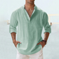 🔥Last Day Surprise Price ￡10.99!!🔥Men's Cotton Linen Shirt Long Sleeve