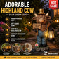 🐮✨ Solar Highland Cow Night Light – Adorable Garden Lantern That Glows Automatically at Night