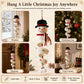 ☃️ Crochet Snowman Spiral Ornament DIY Kit | Complete Beginner-Friendly Set with Soft Yarn, Crochet Hook, Festive Beads, Snowflakes & Step-by-Step Guide 🧶🎄✨