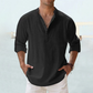 🔥Last Day Surprise Price ￡10.99!!🔥Men's Cotton Linen Shirt Long Sleeve