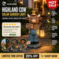 🐮✨ Solar Highland Cow Night Light – Adorable Garden Lantern That Glows Automatically at Night