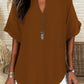 🌸Spring Sale 60% OFF👕Fashion Loose Solid Color Short Sleeve Top