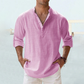 🔥Last Day Surprise Price ￡10.99!!🔥Men's Cotton Linen Shirt Long Sleeve