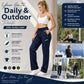 🏆 Last Day Special Price £12.99🔥Women’s Straight-Leg Cargo Trousers – Elastic Waist, 6-Pocket Casual Pants for Work, Travel & Everyday Wear 👖✨