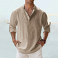 🔥Last Day Surprise Price ￡10.99!!🔥Men's Cotton Linen Shirt Long Sleeve