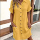 💃Summer Hot Sale 50% OFF! 💎✨Women’s Summer Midi Dress – Breezy, Flattering & Effortlessly Chic! Lightweight Button-Down with Pockets 🇬🇧☀️
