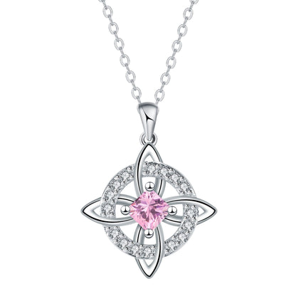 Mystical Birthstone Witches Knot Necklace – Natural Crystal🔮💞Protect Your Loved Ones