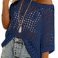🥰Summer Sale-50% OFF💛Womens Bohemian-Inspired Beige Crochet Top With V-Neck