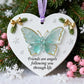 🔥LAST DAY SALE 70% OFF!⏰🦋Friends Are Angels Sea Glass Butterfly Christmas Ornament