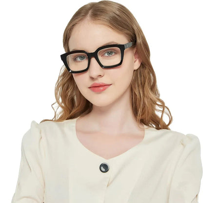 🏆 Best-Selling  50% OFF✨👓 Tortoiseshell Blue Light Blocking Reading Glasses – Large Square Frame Readers