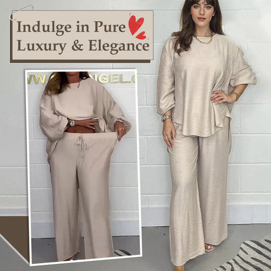 🔥Limit discounts 🔥Women's Long Sleeve High Waisted Wide Leg Pants Suit✈️ Free Shipping