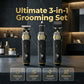⏳LIMITED TIME: 50% OFF! 🏆Luxe 3-in-1 Professional Men’s Grooming Set – T-Blade Trimmer, Foil Shaver & Nose Trimmer – With LED Display & USB Rechargeable
