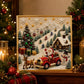 🔥HOT SALE🔥🎄🎅 Premium 3D Pearl Christmas Wall Art Kit | Luxury Flocked Canvas with Scratch-Resistant Non-Fading Pearl Beads DIY Holiday Decor ⛄️❄️