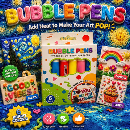 💥LAST DAY BUY 1 GET 1 FREE!!🎁🔮Magic Pen – Draw 3D with one stroke!🎄 DIY Bubble Popcorn Drawing Pens 🔥2
