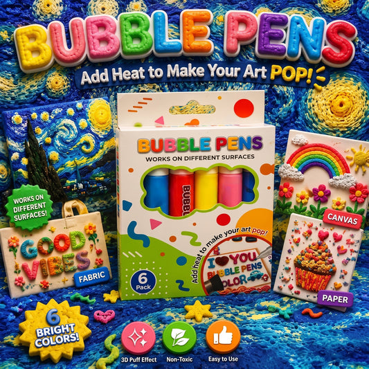 💥LAST DAY BUY 1 GET 1 FREE!!🎁🔮Magic Pen – Draw 3D with one stroke!🎄 DIY Bubble Popcorn Drawing Pens 🔥2