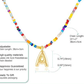 🎁The Best Gifts For Halloween🎃50% OFF🌈Letter Beaded Necklace for Women🔤A-Z