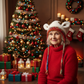 🎅Surprise price: £10.99 only!🎄🦌Handmade Knitted Christmas Antler 2-in-1 (Hat/Handbag)🧶