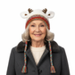 🎅Surprise price: £10.99 only!🎄🦌Handmade Knitted Christmas Antler 2-in-1 (Hat/Handbag)🧶