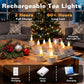 🖤🔥 Black Friday Sale - save 57% 🎄✨ Rechargeable Flameless LED Tea Light Candles 🕯️💖
