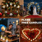 🖤🔥 Black Friday Sale - save 57% 🎄✨ Rechargeable Flameless LED Tea Light Candles 🕯️💖