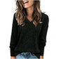 💖LAST DAY SALE 50% OFF✨Women's V Neck Long Sleeve Solid Sweater