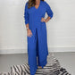 💕 DIRECT FACTORY SALE 49% OFF!⏳Two Piece Casual Long Top and Casual Trousers😍