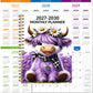 🐮 2026–2030 Monthly Planner ✨ Cute Highland Cow 5-Year Calendar | Large Monthly Blocks for Long-Term Planning