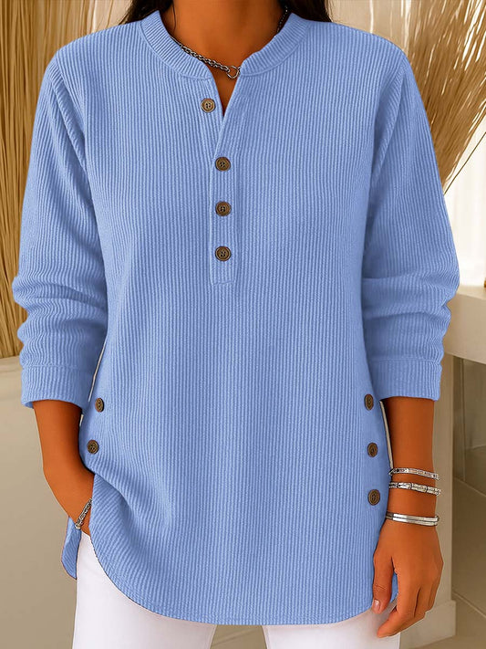 💃Last Day 50% OFF⏰Women's Solid Color Crew Neck Long Sleeve Casual Loose Knit Pullover(Buy 2 Free Shipping)
