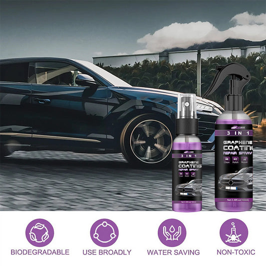 ⏰Great Sale - BUY 2 GET 1 FREE🚙🔥3-in-1 High Protection Car Spray
