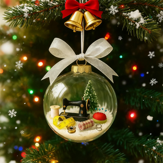 🔥LAST DAY SALE 60% OFF!!💥🎁Holiday Sewing Snow Globe Ornament🎄