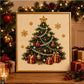🔥HOT SALE🔥🎄🎅 Premium 3D Pearl Christmas Wall Art Kit | Luxury Flocked Canvas with Scratch-Resistant Non-Fading Pearl Beads DIY Holiday Decor ⛄️❄️