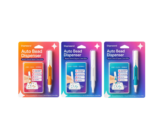 🔥 Last Day 50% OFF – 💎 Automatic  Painting Bead Dispenser Pen & Tray Set