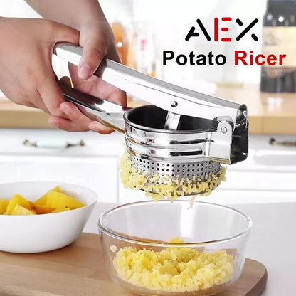 🔥LSAT DAY SALE 70% OFF!!🔥AEX Multifunctional Stainless Steel Potato, Juice & Food Press