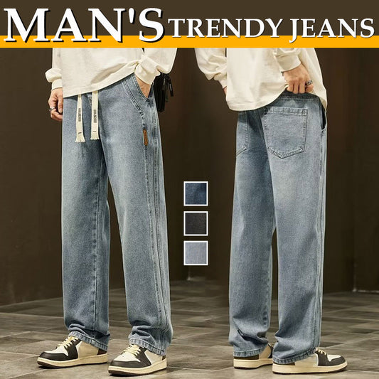 🎁💥LAST DAY SALE 50% OFF!!💥Men's Loose Straight Jeans👖