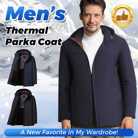 ⏳Time-limited 60% off⏰Men’s Thermal Thick Hooded Parka Coat