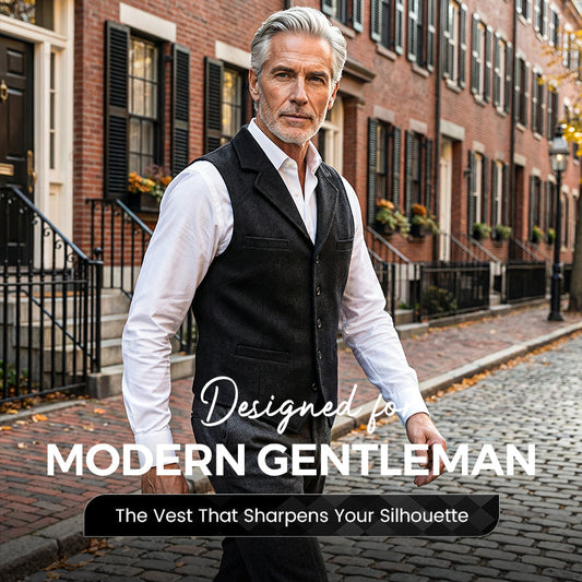 🔥Hot Sale Offers-Men's Slim Fit Casual Business Vest