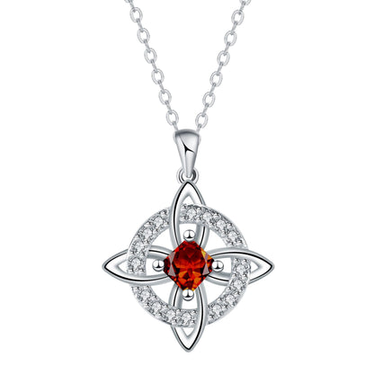 Mystical Birthstone Witches Knot Necklace – Natural Crystal🔮💞Protect Your Loved Ones