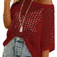 🥰Summer Sale-50% OFF💛Womens Bohemian-Inspired Beige Crochet Top With V-Neck