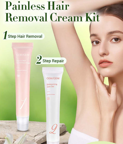 🥳2026 HOT SALE🥳⚡BUY 1 GET 1 FREE💛 Hair Removal Cream Kit for Women