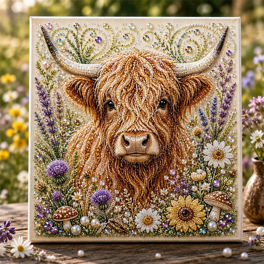 ⏳LAST DAY SALE ONLY ￡7.99!🦬✨ Highland Cow Pearl Art DIY Kit – Relaxing DIY Craft to Create Stunning Coastal Artwork (📦Buy 2 Free Shipping)