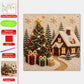 🔥HOT SALE🔥🎄🎅 Premium 3D Pearl Christmas Wall Art Kit | Luxury Flocked Canvas with Scratch-Resistant Non-Fading Pearl Beads DIY Holiday Decor ⛄️❄️