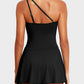 ⏳Last Day Sale 49% OFF🔥One Shoulder Skirted One Piece Swimsuit