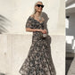 🎊Hot Sale 70% OFF Only Today!!⏰ Women's Off-the-Shoulder V-Neck Printed Dress