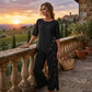 ⏰🔥LIMITED TIME 60% OFF! ✨Women's Irregular Hem Top & Wide Leg Pants Two-Piece Set 🌸💃