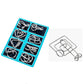 🔥Last Day Promotion 63% OFF🧠🔠Metal Puzzle Ring Set (8-Piece) Blue Edition Brain Teaser Game