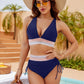 ⛱️Last Day Promotion 60% OFF!!👙2026 High Waisted Tummy Control Color Block Bikini Sets