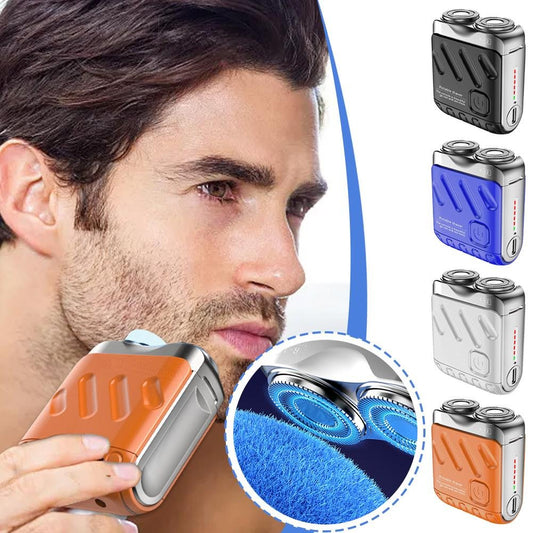 🔥2025 New Design 50% Off🔥Portable Rotary Dual Ring Electric Shaver🚀