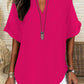 🌸Spring Sale 60% OFF👕Fashion Loose Solid Color Short Sleeve Top