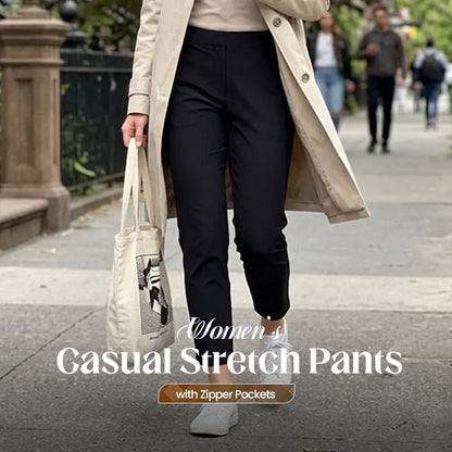 💖Limited Sale 50% OFF👖High-Waisted Zip Pocket Ankle Trousers – Slim Fit for Daily Wear ⚡